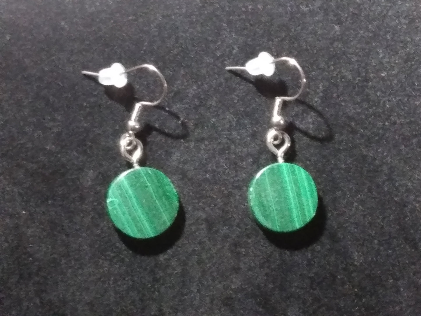 Malachite earrings