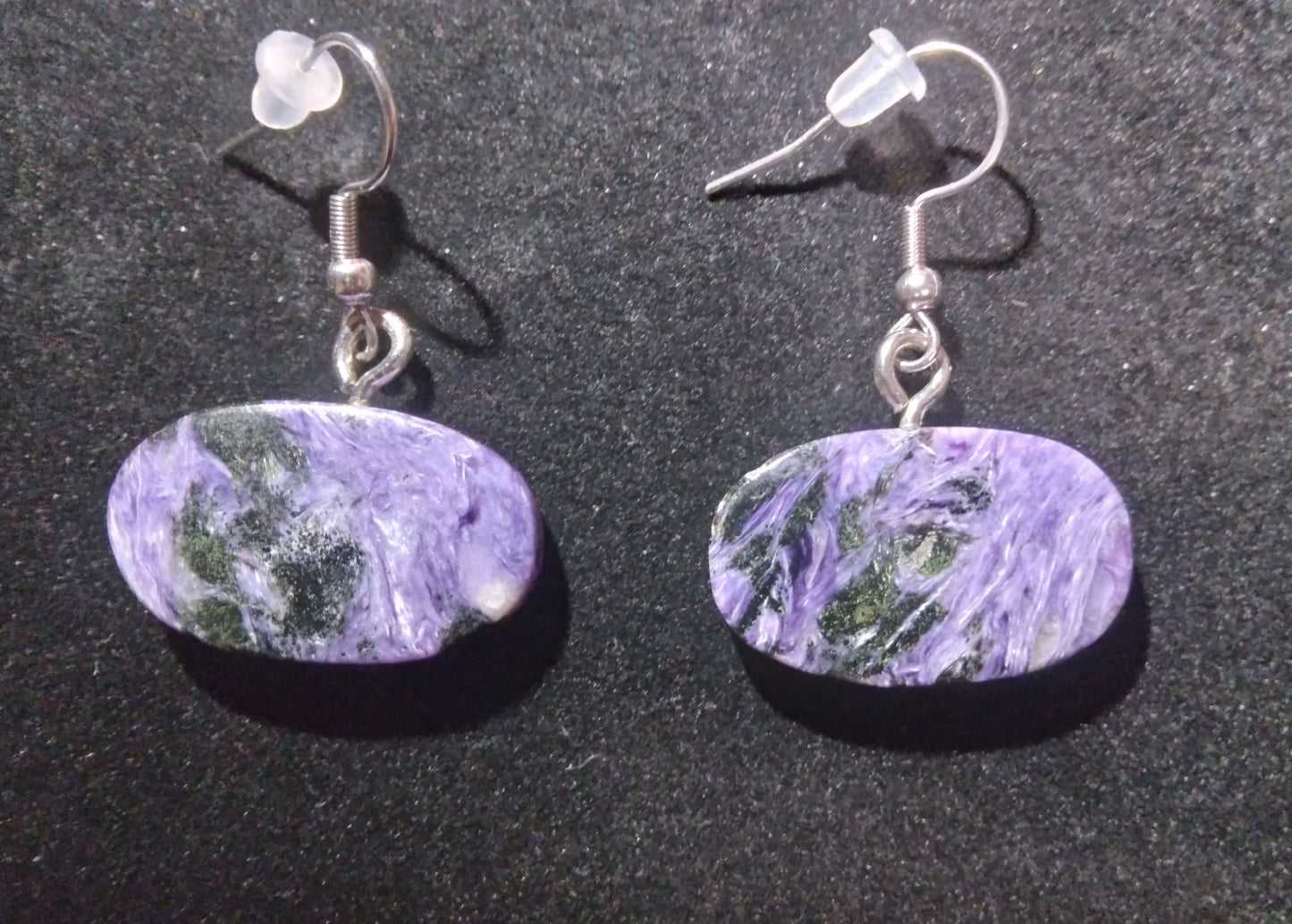 Charoite earrings