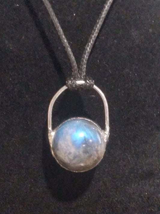 Labradorite sphere orb shape necklace