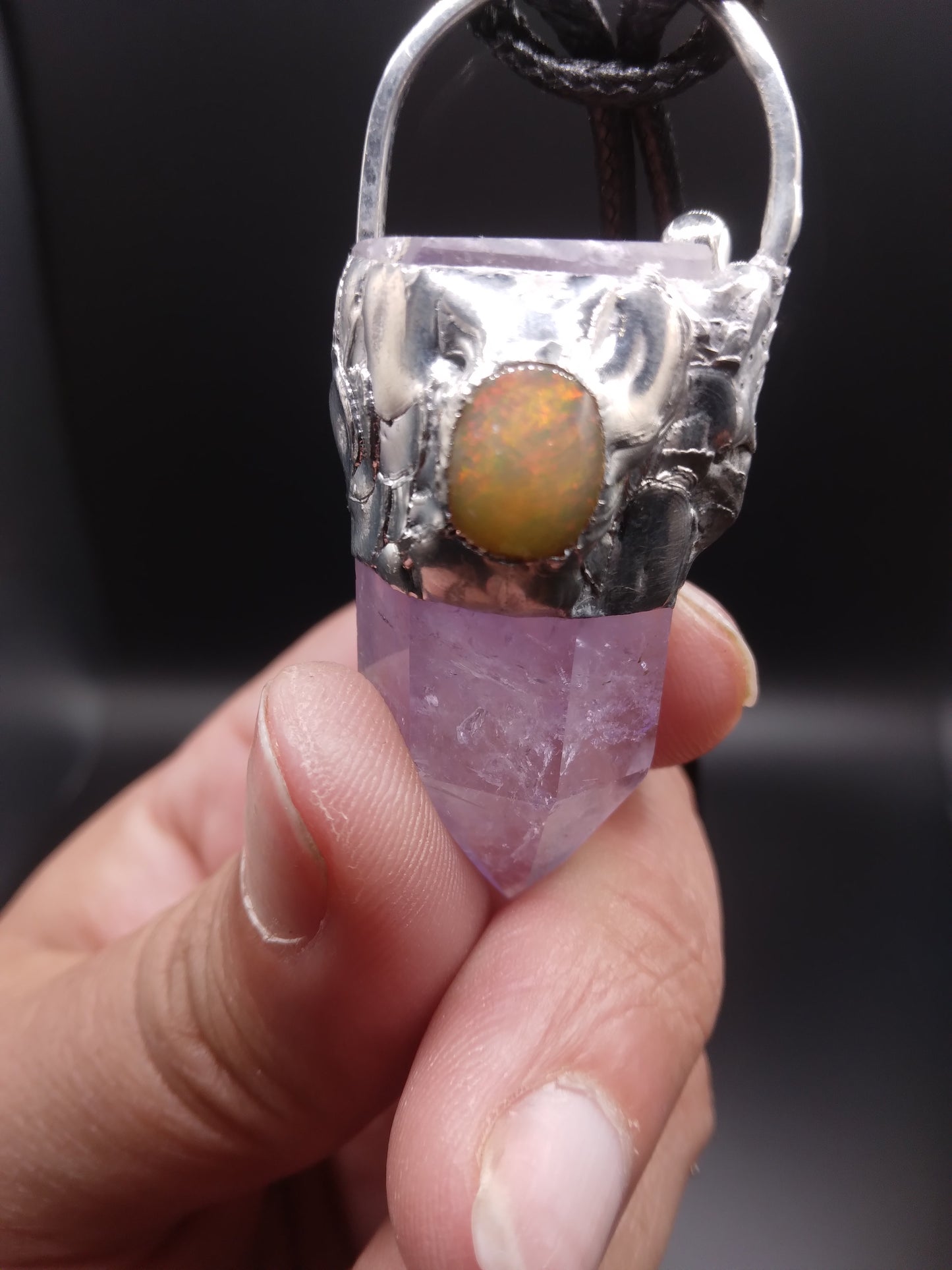 Amethyst and Opal necklace