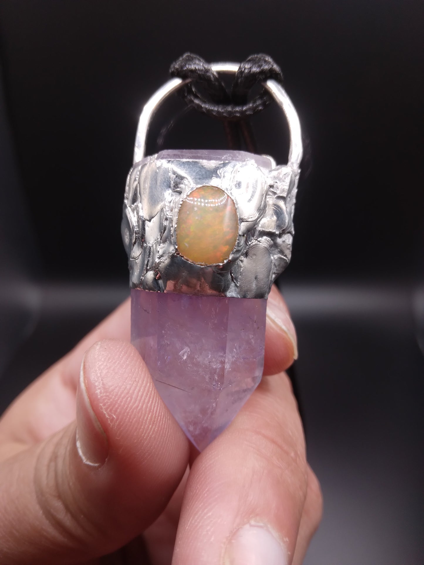 Amethyst and Opal necklace