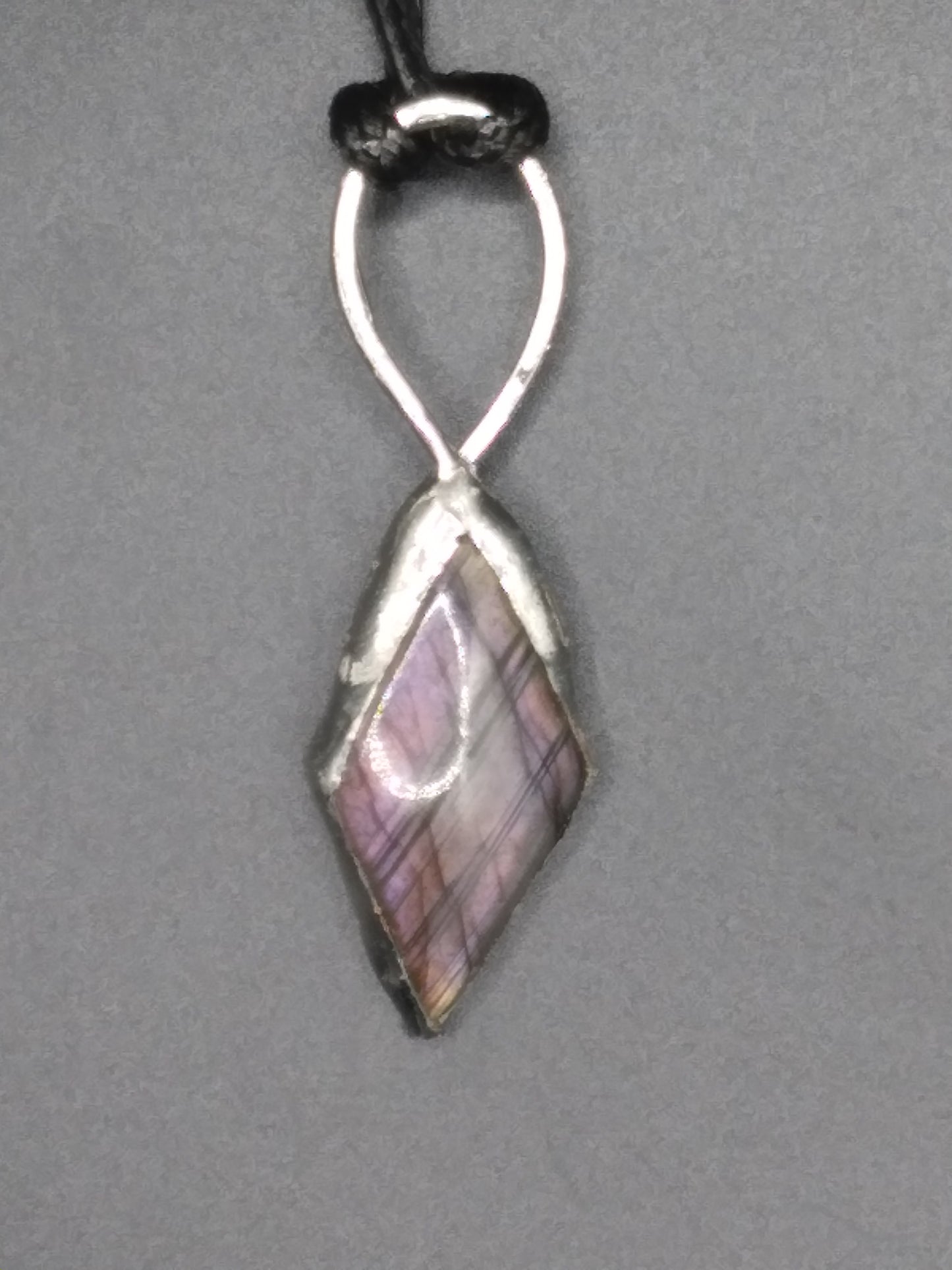 Labradorite purple flash necklace