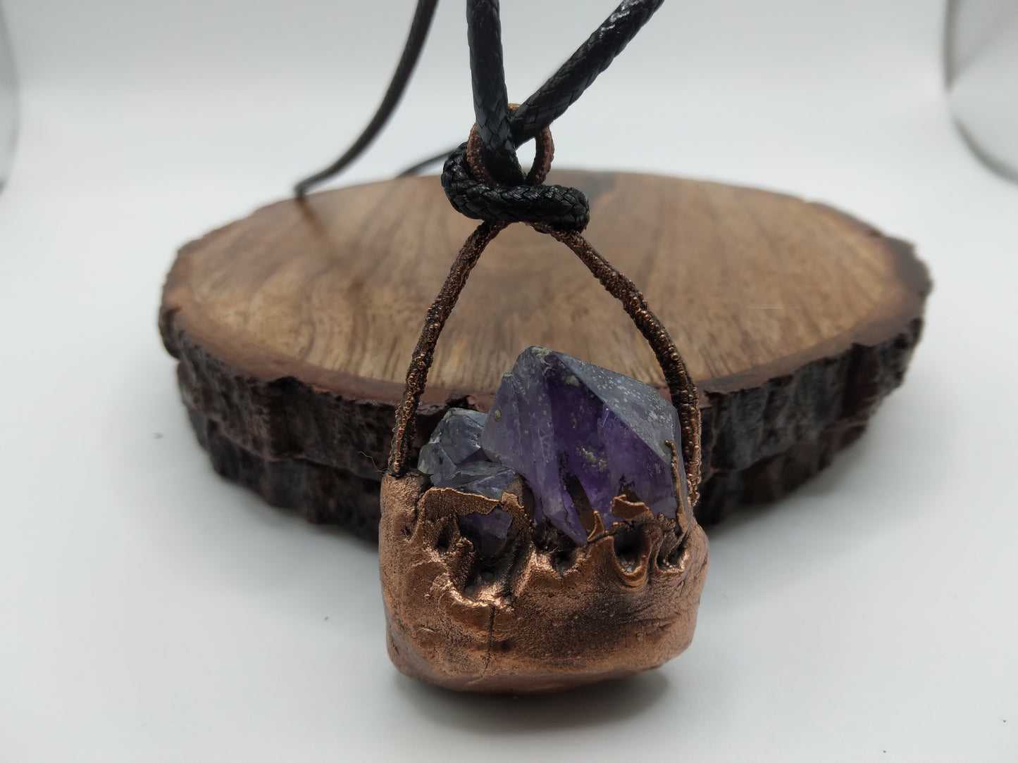 Natural Amethyst pendant necklace