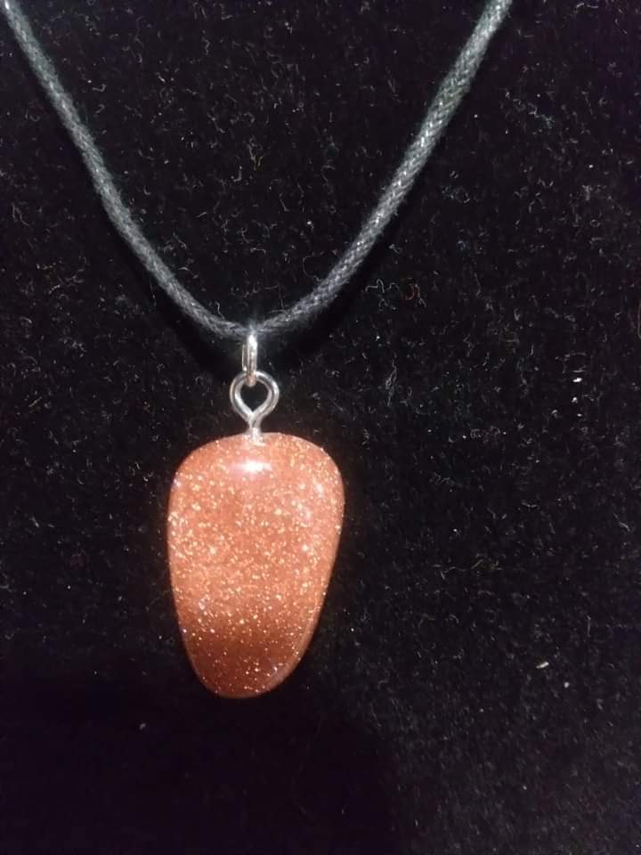 Goldstone necklace