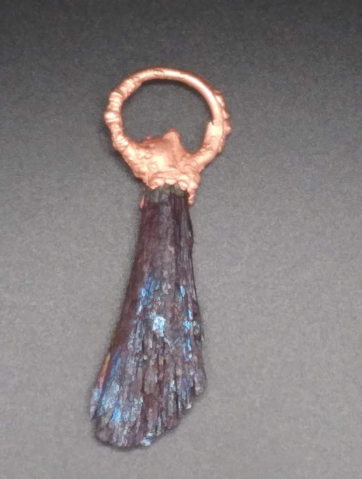 Aura Black Kyanite pendant