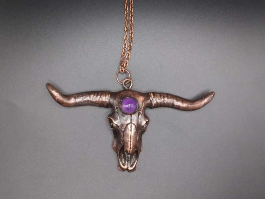 Longhorn Amethyst necklace